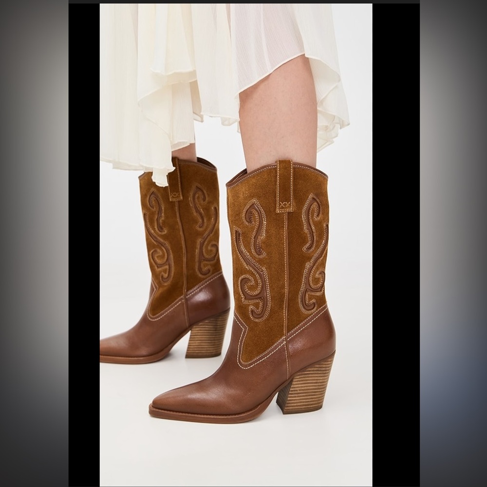 New Free People Farrah Western Boots- 10